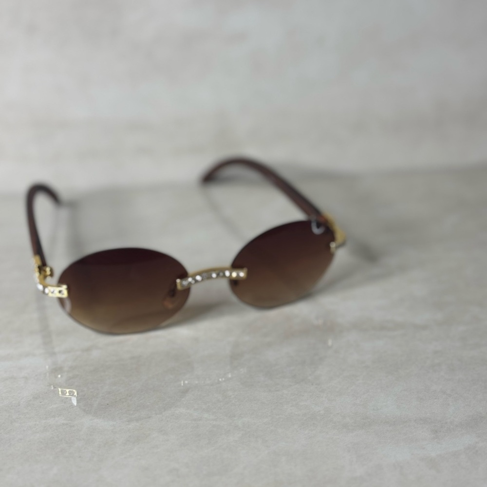 Bundle Deal. Brown Rectangular And Oval Sunglasses - image 5
